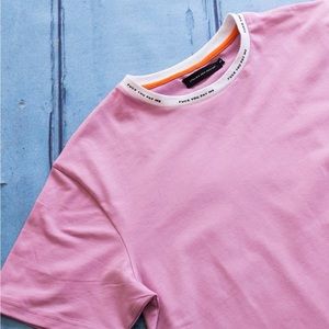 F U Pay Me pink oversized tshirt